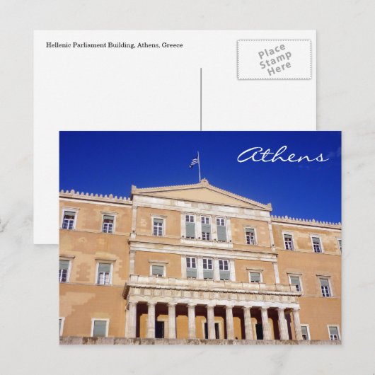 hellenisch parlement briefkaart (Voorkant / Achterkant)