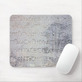 Hellenistische epigraalsteen, gevonden in Ephesus Muismat (Met muis)