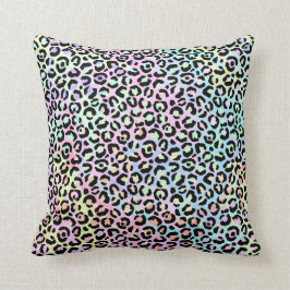 *~* Helleopard Rainbow Gold Animal Print Spot Kussen