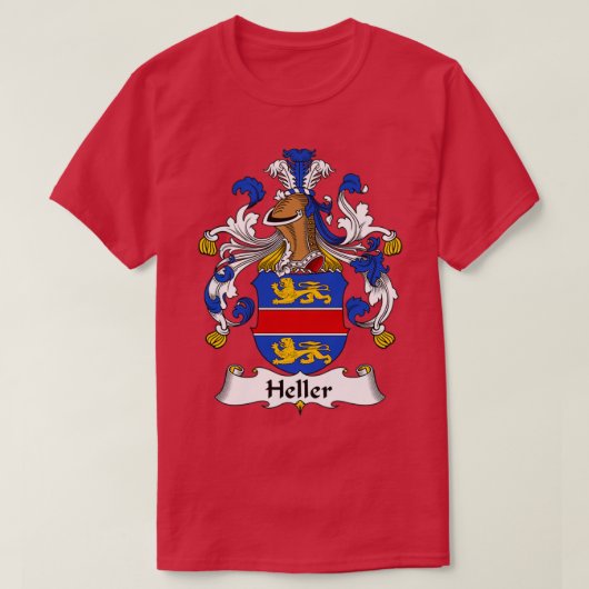 Heller Coat of Arms Family Crest Shirt TShirt (Design voorkant)