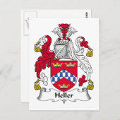 Heller Family Crest Briefkaart (Voorkant / Achterkant)