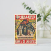 Hellers Wonder Coterie Vintage Poster Briefkaart (Staand voorkant)