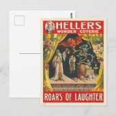 Hellers Wonder Coterie Vintage Poster Briefkaart (Voorkant / Achterkant)