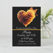 Hellevuur Feest Uitnodiging!  Kaart (Staand voorkant)