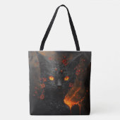 Hellevuur Kat Tote Bag (Voorkant)