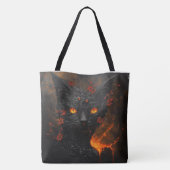 Hellevuur Kat Tote Bag (Achterkant)