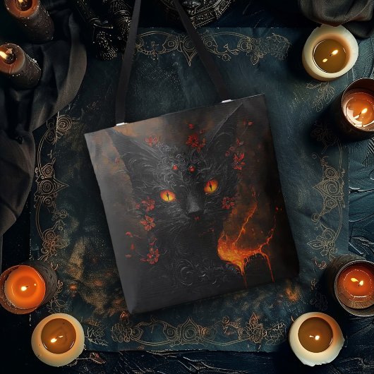 Hellevuur Kat Tote Bag