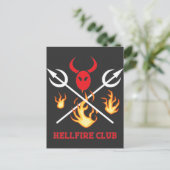 Hellfire Club Sign Briefkaart (Staand voorkant)