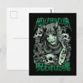 Hellfire Club Succubus Anime Briefkaart (Voorkant / Achterkant)