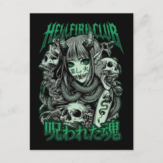Hellfire Club Succubus Anime Briefkaart
