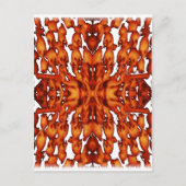 Hellfire Skulls Abstract Briefkaart (Voorkant)