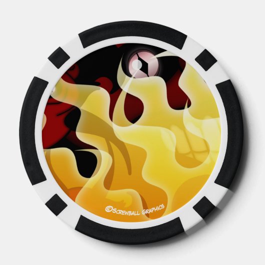 Hellfire The Devil's Eye Poker Chip (Achterkant)