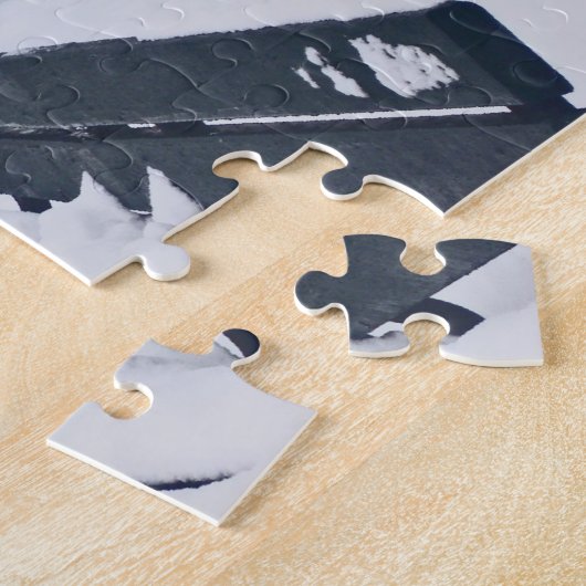 Hellgate Bridge, Astoria, NY Jigzaag Puzzle Legpuzzel (Zijkant)