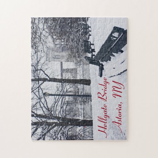 Hellgate Bridge, Astoria, NY Jigzaag Puzzle Legpuzzel (Verticaal)