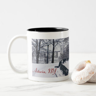 Hellgate Bridge, Astoria, NY Two-Tone Coffee Mok