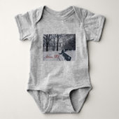 Hellgate Bridge in Winter, Astoria, NY Baby Bodysu Romper (Voorkant)