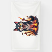 Hellhound Husky Dog Spandoek (Verticaal)