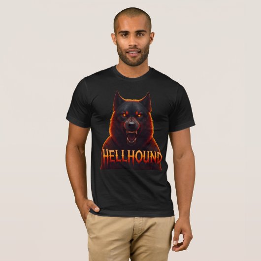 Hellhound ontketend t-shirt (Voorkant volledig)