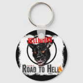 Hellhound Round Sleutelhanger (Voorkant)