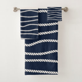 Helling en ankerpatroon bad handdoek