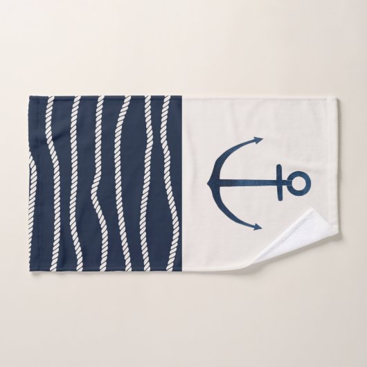 Helling en ankerpatroon bad handdoek (Handdoek)