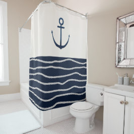 Helling en ankerpatroon douchegordijn