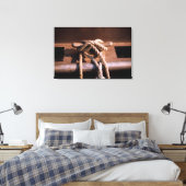 Helling verbonden met een Stropdas van een boot Canvas Afdruk (Insitu (Slaapkamer))