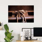 Helling verbonden met een Stropdas van een boot Poster (Thuiskantoor)