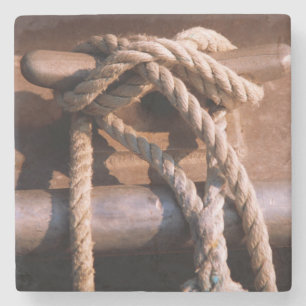 Helling verbonden met een Stropdas van een boot Stenen Onderzetter