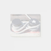 Helling verbonden met twee bollen post-it® notes (Voorkant)