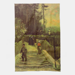 Hellingpad in Montmartre door Vincent van Gogh Theedoek