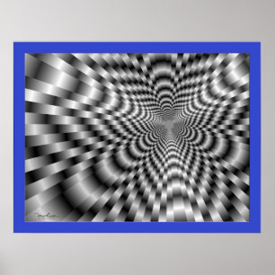 hellingszone met glibberige helling poster