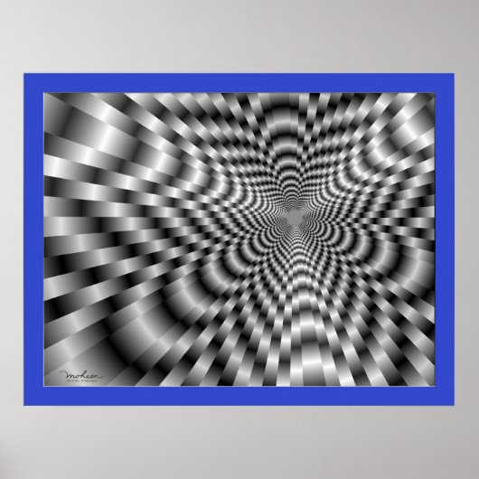 hellingszone met glibberige helling poster (Voorkant)