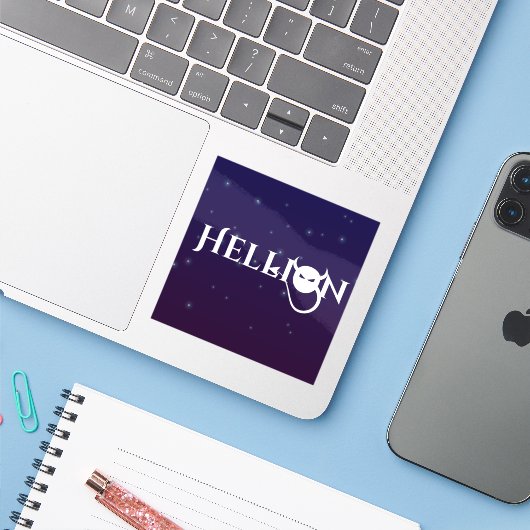 Hellions Vinyl Sticker (Laptop met iPhone)