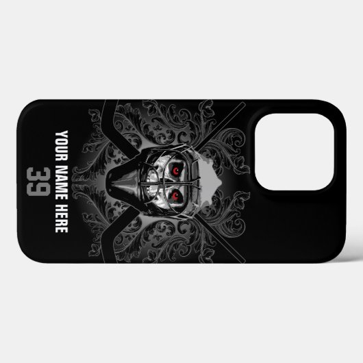 Hellish Hockey Goalie Case-Mate iPhone Case (Achterkant (horizontaal))