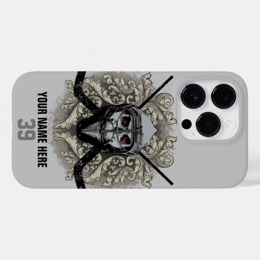 Hellish Hockey Goalie Case-Mate iPhone Case (Achterkant (horizontaal))