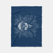 Hellish Hockey Goalie Fleece Blanket Deken (Voorkant)