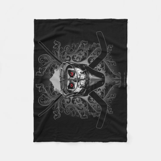Hellish Hockey Goalie Fleece Deken (Voorkant)