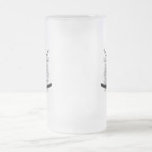 Hellish Hockey Goalie Frosted Glass Mok (Center)