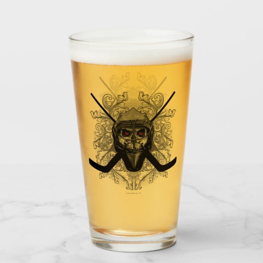 Hellish Hockey Goalie Glas (Voorkant gevuld)
