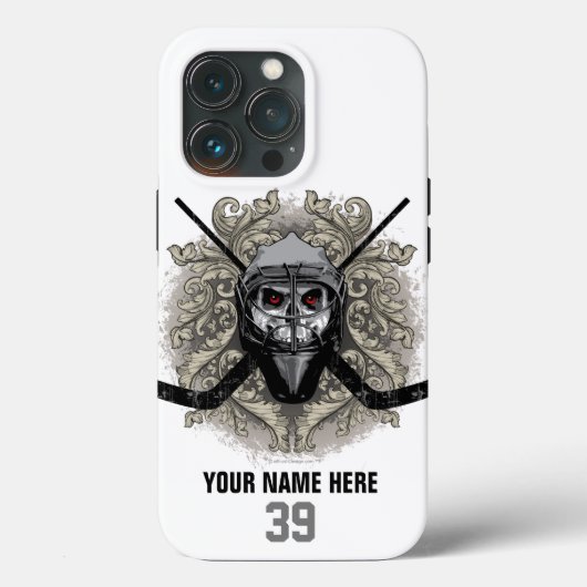 Hellish Hockey Goalie Hoesje-Mate iPhone Case (Achterkant)