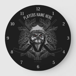 Hellish Hockey Goalie Large Clock Grote Klok