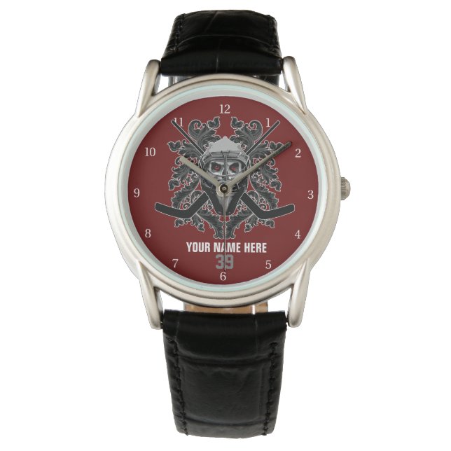 Hellish Hockey Goalie Watch Horloge (Voorkant)