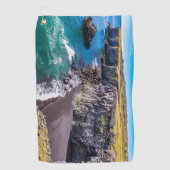 Hellnahraun Coast, IJsland Golfhanddoek (Voorkant)