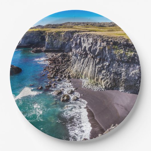 Hellnahraun Coast, IJsland Papieren Bordje (Voorkant)