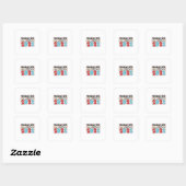 Hello 2022 Good Bye 2021 Hello 2022 Vierkante Sticker (Vel)