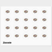 Hello 2022 Happy New Year 2022 Ronde Sticker (Vel)