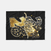 Hello 2026 Coquette Bow Leopard New Years Eve Part Fleece Deken (Voorkant (Horizontaal))