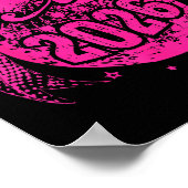 Hello 2026 Disco Ball Coquette Bow Happy New Year  Poster (Hoek)