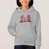 Hello 2026 Fun 3D Party Kids Pullover Hoodie (Voorkant)